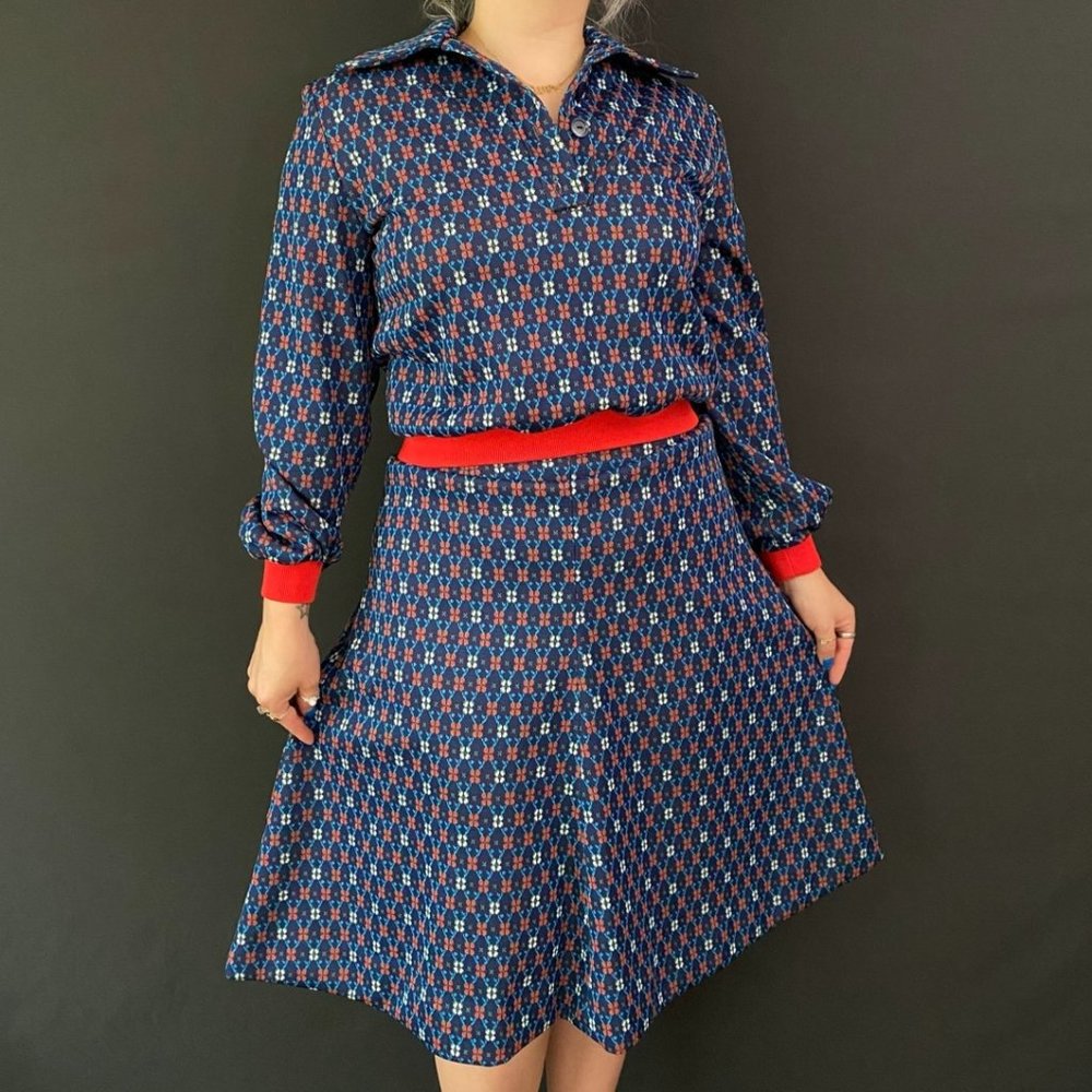60s Mod Skirt Set